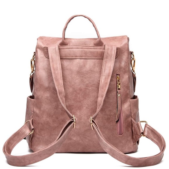 ? “THE BACKPACK” Blush Rose Pink Tote Purse Mom main image 3